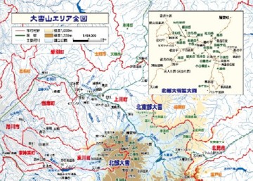 大雪山エリア全図
