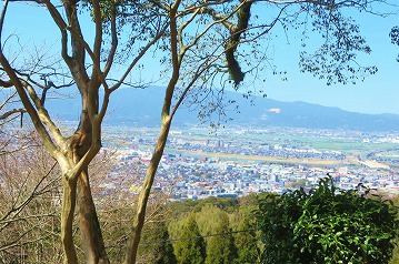 高良山の展望所からの眺め
